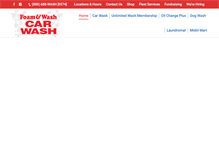 Tablet Screenshot of foamandwash.com